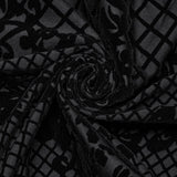 Goth Flocking Mesh Coat