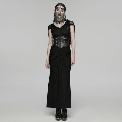 Goth Cross Priest tassel headwear