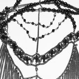 Goth Cross Priest tassel headwear