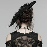 Goth retro tea party hat