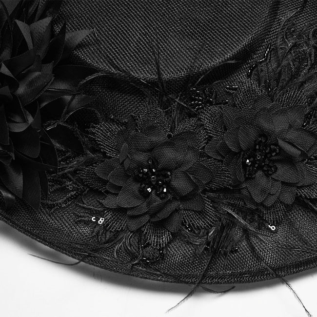 Goth retro tea party hat