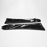 Punk patent leather gloves