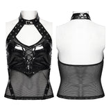 Punk structured hollow vest