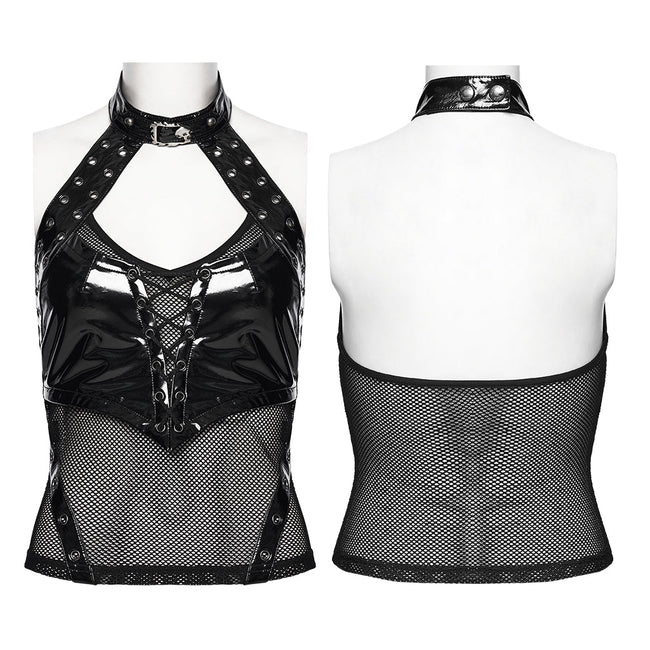 Punk structured hollow vest