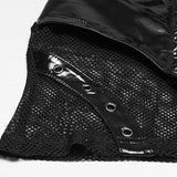Punk structured hollow vest