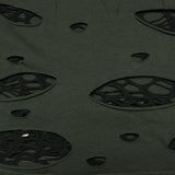 Punk printed tattered vest