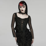 Goth embroidery T-shirt