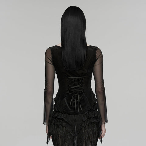 Goth embroidery T-shirt