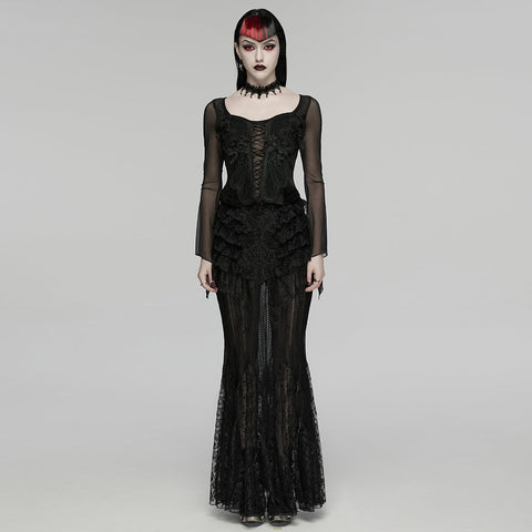 Goth embroidery T-shirt