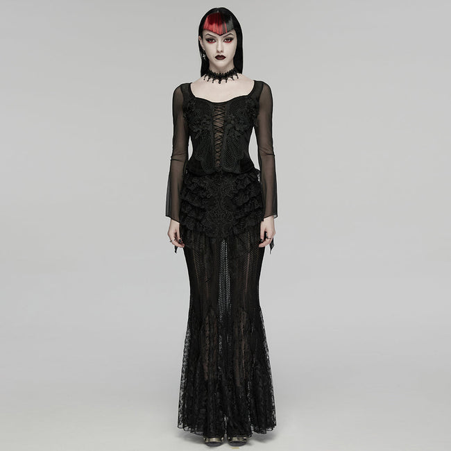 Goth embroidery T-shirt
