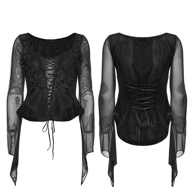 Goth embroidery T-shirt