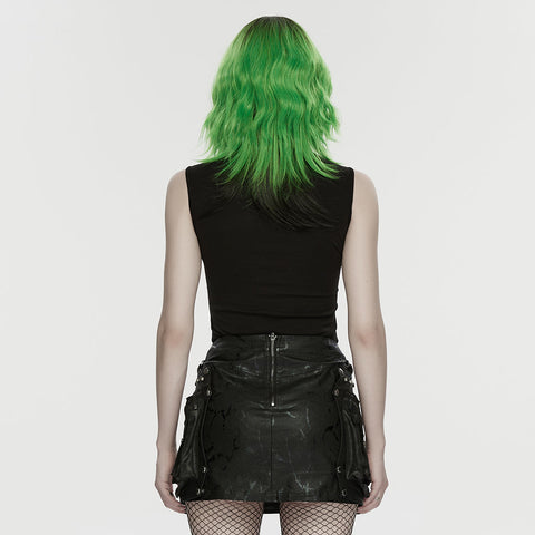 Punk hollow studed vest