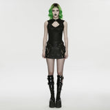 Punk hollow studed vest
