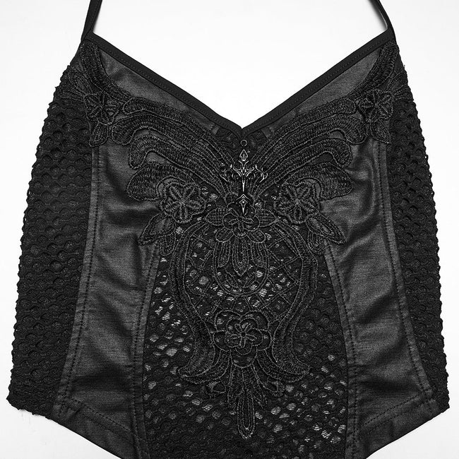 Gothic Lace and Mesh Camisole