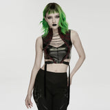 Cyberpunk leather top