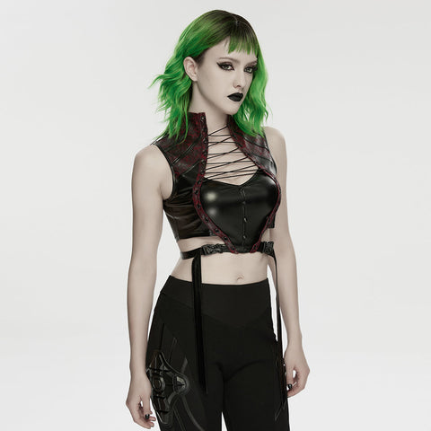 Cyberpunk leather top