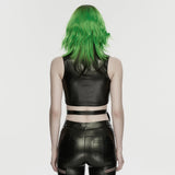 Cyberpunk leather top