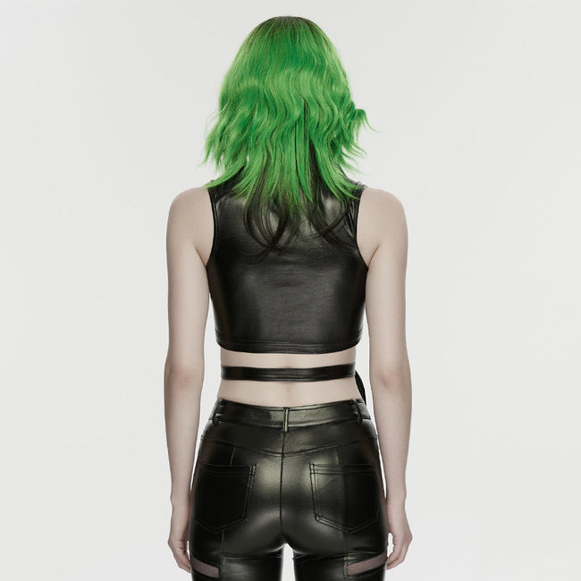 Cyberpunk leather top