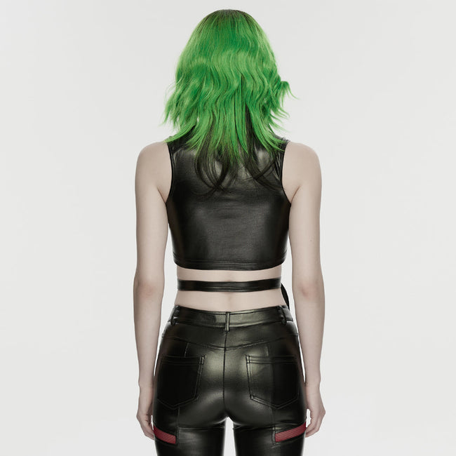 Cyberpunk leather top