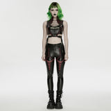 Cyberpunk leather top