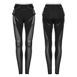 PUNK Radial Hollow  Leggings