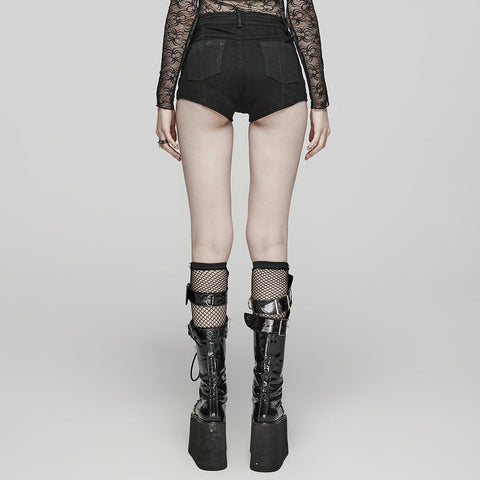 Punk Metal ring shorts