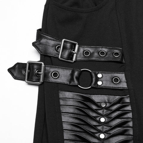 Punk 3D pleated leggings