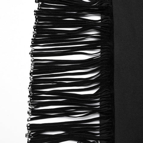 Punk detachable tassel pants