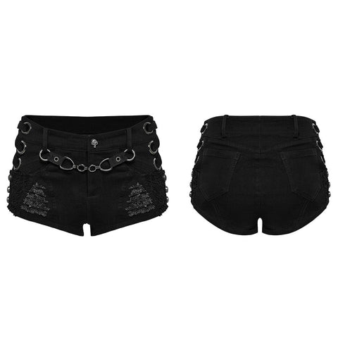 Punk sexy denim shorts