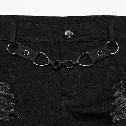 Punk sexy denim shorts