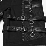 Metal punk stretch pants