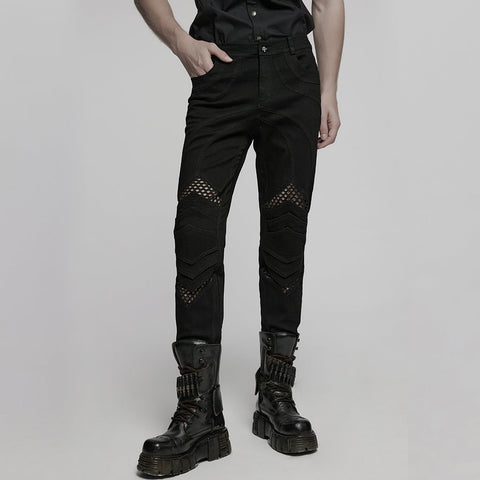 Punk structure tight pants