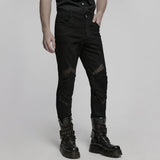 Punk structure tight pants