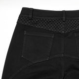Punk structure tight pants