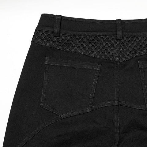 Punk structure tight pants