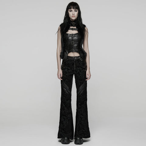 Gothic Court Style Flared Pants