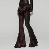 Goth Flared Skirt Pants