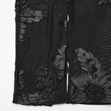 Goth Floral Lace Leggings