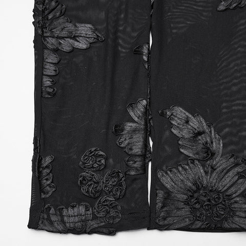 Goth Floral Lace Leggings