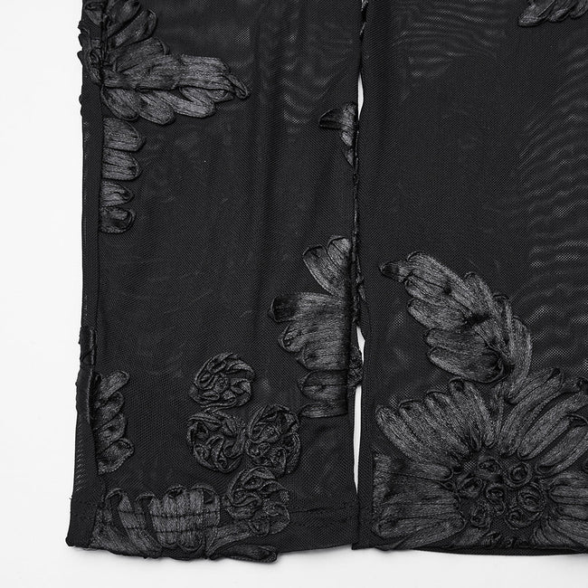 Goth Floral Lace Leggings