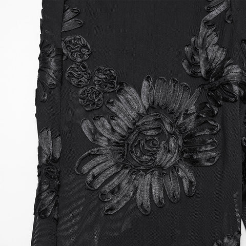 Goth Floral Lace Leggings