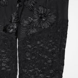 Goth Floral Lace Leggings