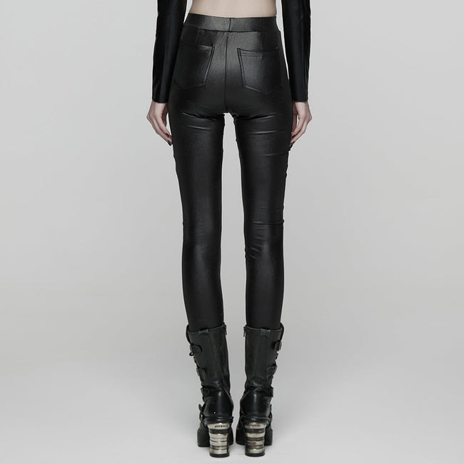 Punk Woven-Cross Leggings