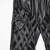 Punk Woven-Cross Leggings