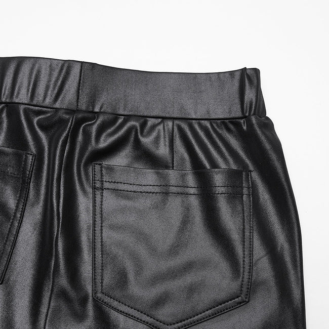 Punk Woven-Cross Leggings