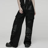 Punk Low-waist Wide-Leg Pants
