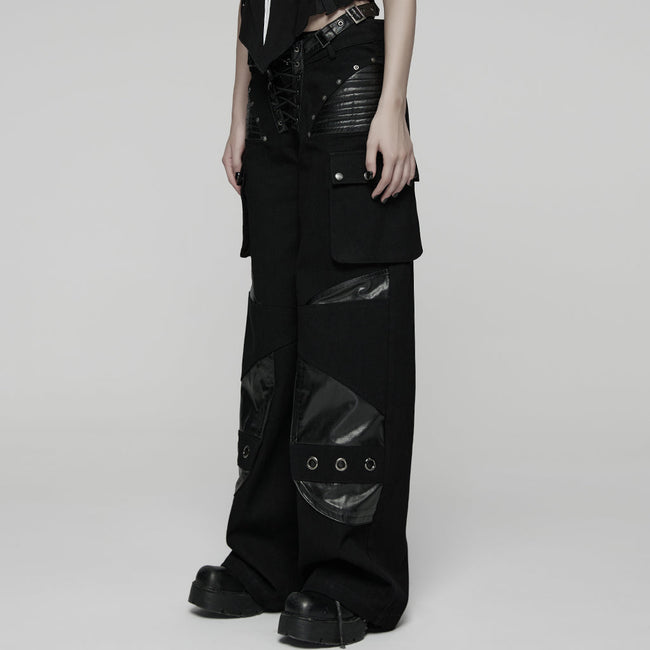 Punk Low-waist Wide-Leg Pants