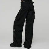 Punk Low-waist Wide-Leg Pants