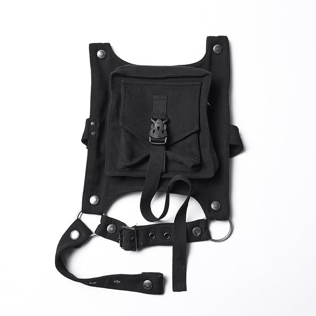 Punk Detachable Leg Pockets Leggings