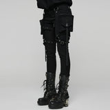 Punk Detachable Leg Pockets Leggings